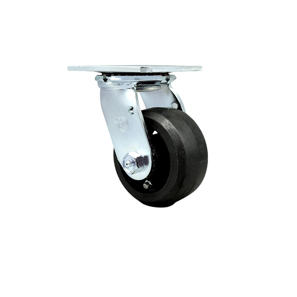 Service Caster Rubber on Steel Caster | Wayfair