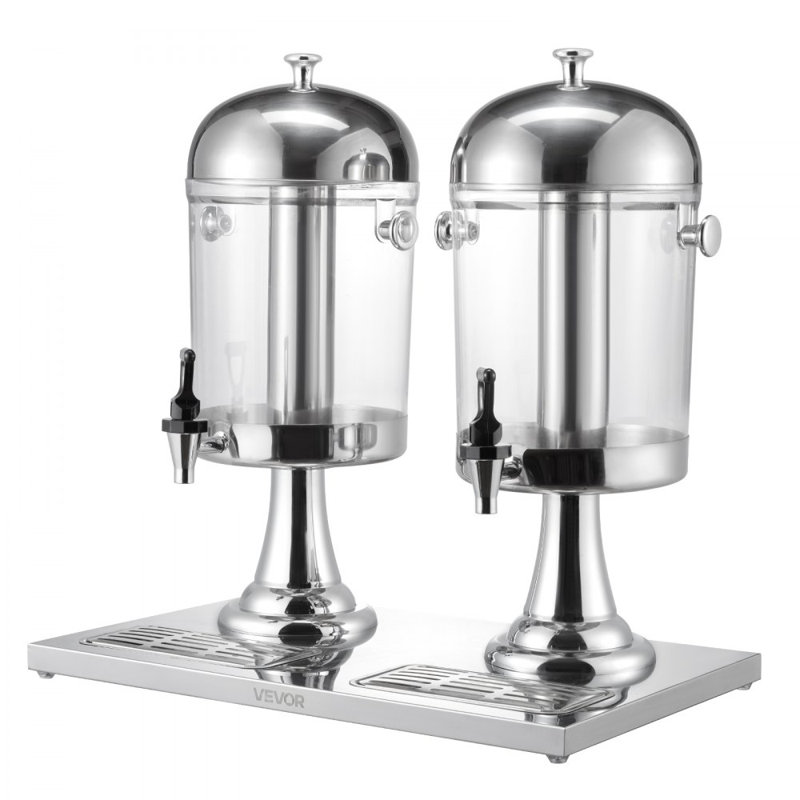 Drink Dispenser 2.1 Gal Beverage Dispenser for Party with Spigot Tray
