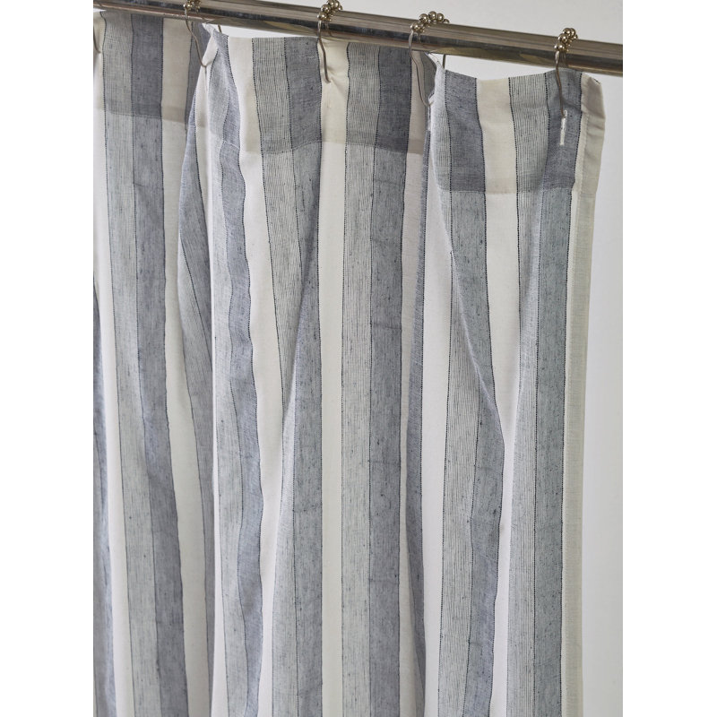 Gaetan Striped Shower Curtain