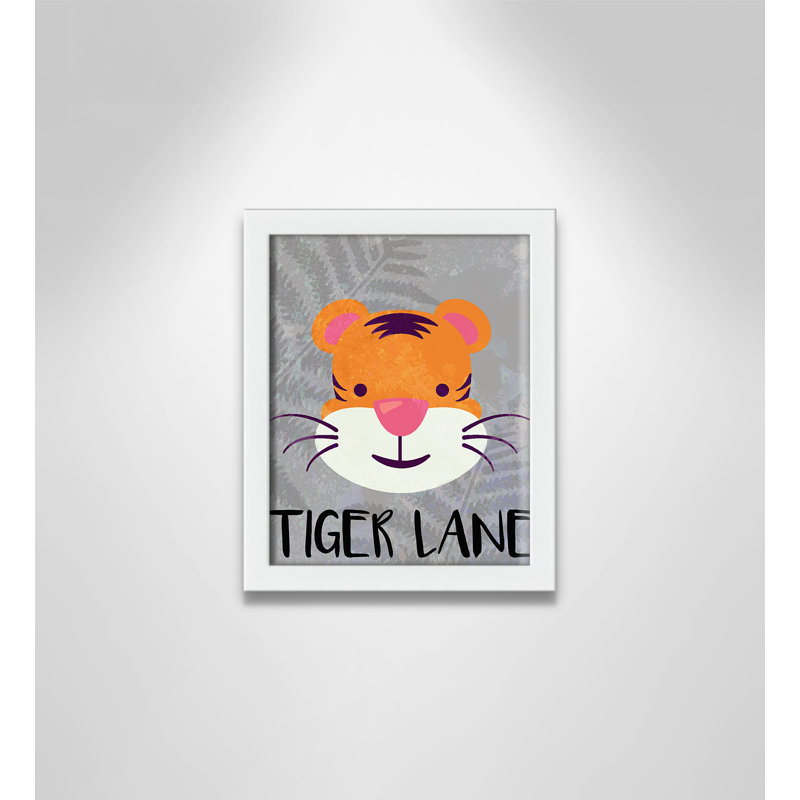 Impression sur papier Tigert Lane Tiger Lane, H 10 po x l 8 po x P 1,18 po, Encadré de boîte blanc