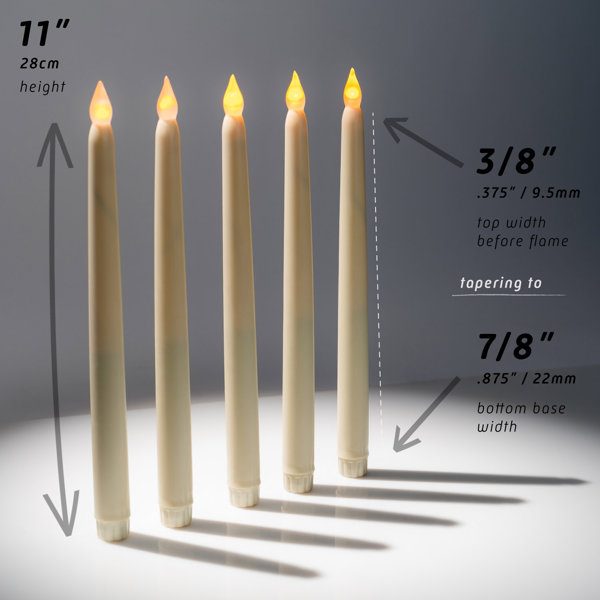 The Holiday Aisle® Flameless LED Taper Wax Candle & Reviews - Wayfair Canada