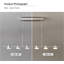 6 - Light Dimmable Chrome LED Kitchen Island Pendant with Remote Control Included