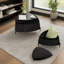 Ensemble de repose-pieds 2 pièces avec repose-pieds polyvalent, banc à chaussures et table d'appoint-1609554972