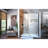DreamLine Unidoor 60 - 61 inch W x 72 inch H Frameless Hinged Shower Door with Support Arm in Matte Black-121903325-122746415
