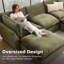 Canapé modulaire surdimensionné de 8 places l 138,29 po Heffernan-738220066-745340216