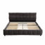 Grand lit tapissier en chenille avec tête de lit, structure solide et tiroir de rangement pour un confort et une organisation modernes-485234943-485234928