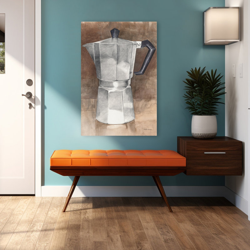 «Coffee Pot Ii Art», art abstrait contemporain, H 48 po x l 32 po