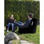 Fauteuil à billes de qualité supérieure, noir uni, 27,6 po x 31,5 po x 13,8 po | 100% polyester imperméable, rembourrage 100% en mousse de polystyrène, fermeture à glissière dissimulée | Conception moderne pour le divertissement à l'extérieur, capacité de 440 lb-674263930