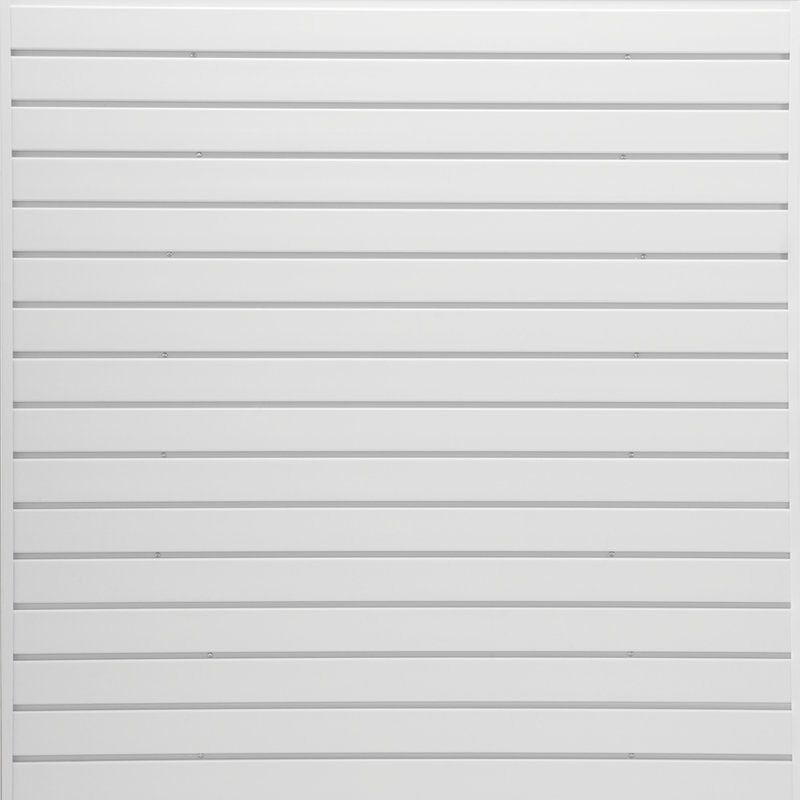 77-Piece Plastic Slat Wall Kit, White