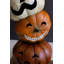  Jack-O-Lanterns empilables - Décoration d'Halloween en métal peint, H 26 po Figurine autoportante