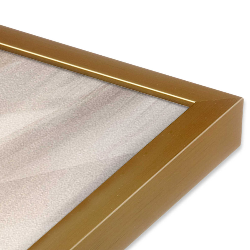 Latté cosmique I, H 25,25 po x l 19,25 po, Cadre simple en or poli