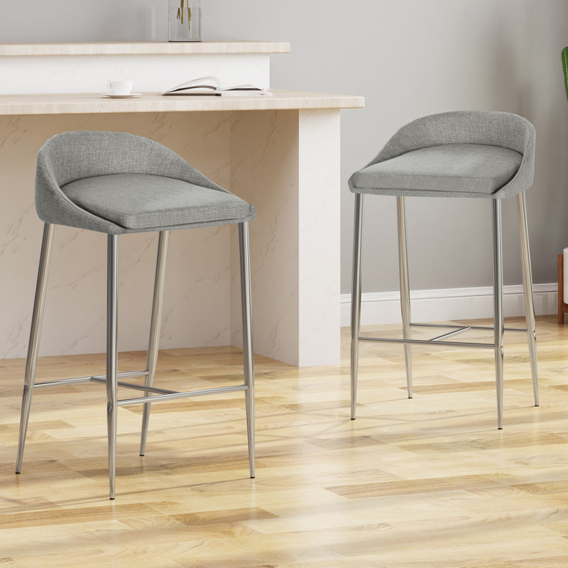 Tabouret de comptoir 26 po Wilsonville, Gris