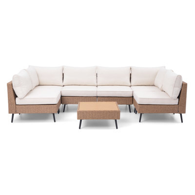 Dipansu 6 - Person Patio Conversation Set with Cushions