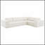 Canapé modulaire minimaliste avec chenille infroissable, aucun assemblage requis pour les salons modernes
