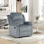Fauteuil inclinable manuel rembourré en microfibre Nikodemos-1530999297