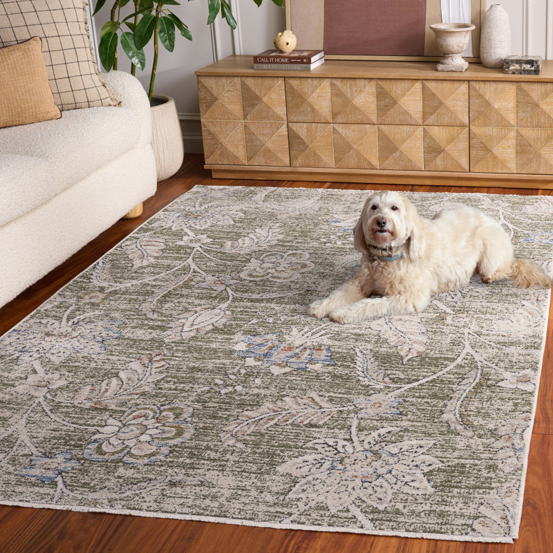 Tapis floral Grove 634 Performance, Rectangle 5 pi 3 po x 7 pi 6 po