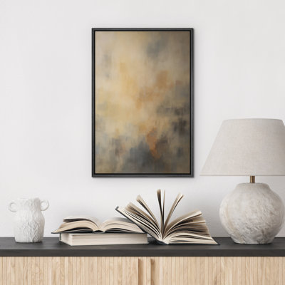 Reproduction d'art abstrait sur toile encadrée pour décoration intérieure moderne