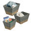 Paniers gigognes Seagrass (ensemble de 3)
