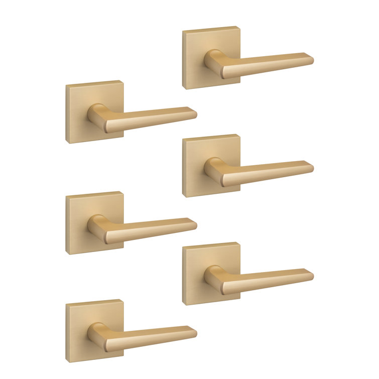 Pavo Dummy Door Lever with Square Rosette Multipack