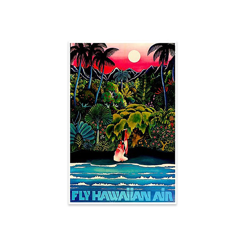 «Fly Hawaiian Air», impression sans cadre, H 24 po x l 16 po x P 0,25 po