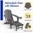 Cait Foldable Outdoor Adirondack Chair With Ottoman-1137982645