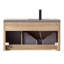 Ensemble de meuble-lavabo mural simple 40 po Breckan