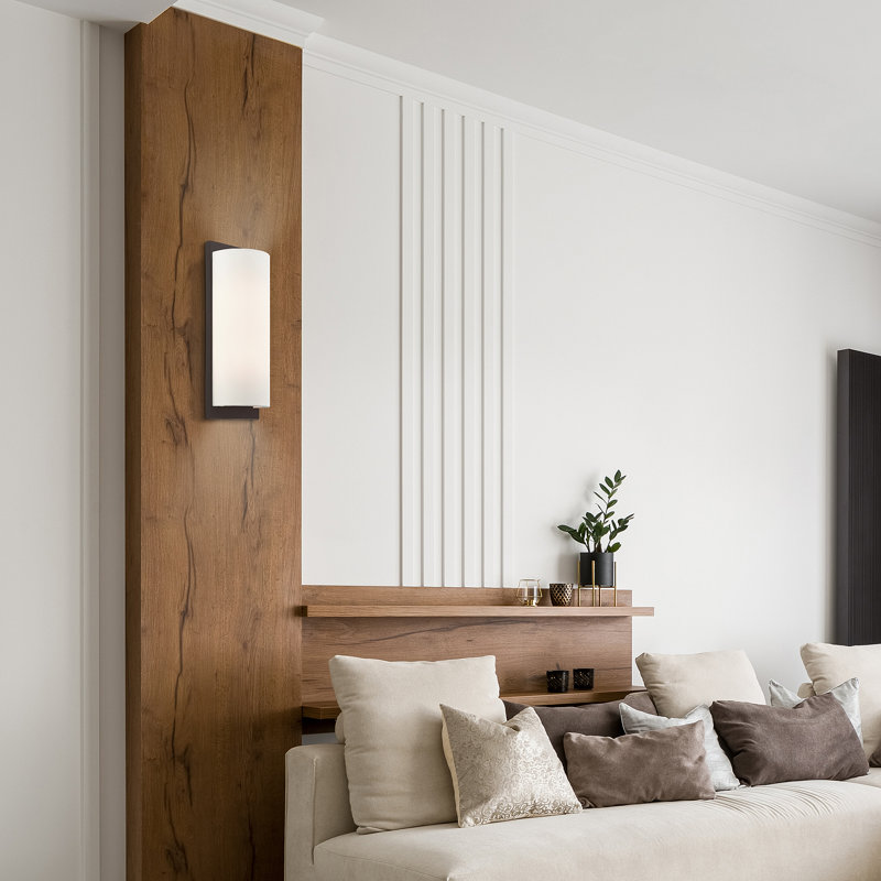 Flaire Steel Flush Mounted Sconce, English Bronze