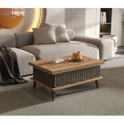 Arminta Lift Top Extendable Coffee Table with Storage
