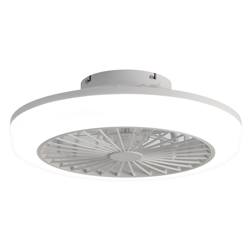 Ventilateur de plafond fermé 18 pouces avec lumière et télécommande