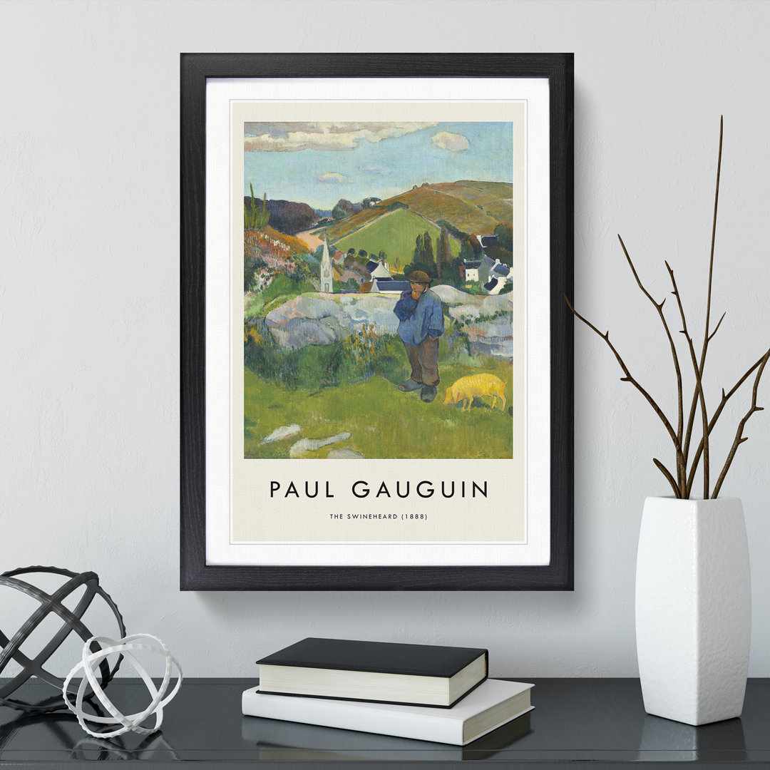 The Swineherd by Paul Gauguin - Picture Frame Painting