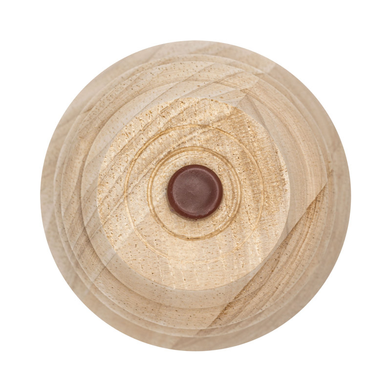 6 Inch Stained Cherry Rubberwood Bun Foot Leg