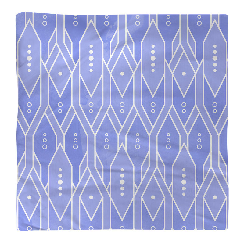 Serviette à motif treillis Mcguigan, Bleu, H 10 po x l 10 po x P 0,1 po, Coton
