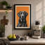 Dog in Warmth Modern - Wrapped Canvas-312351074-312351078
