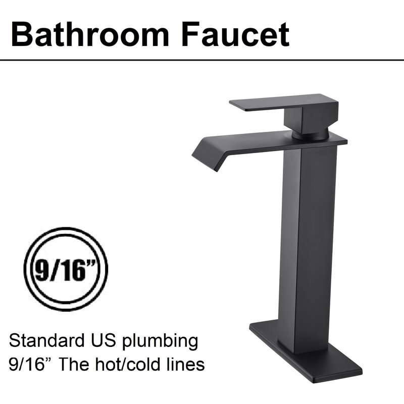 Single-handle Bathroom Faucet, Matte Black