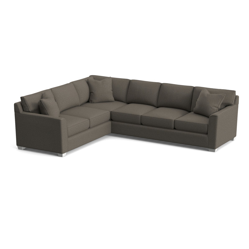 Frye L-Sectional, Right Hand Facing, Frost White, Gray Sugar Performance; 0863-84