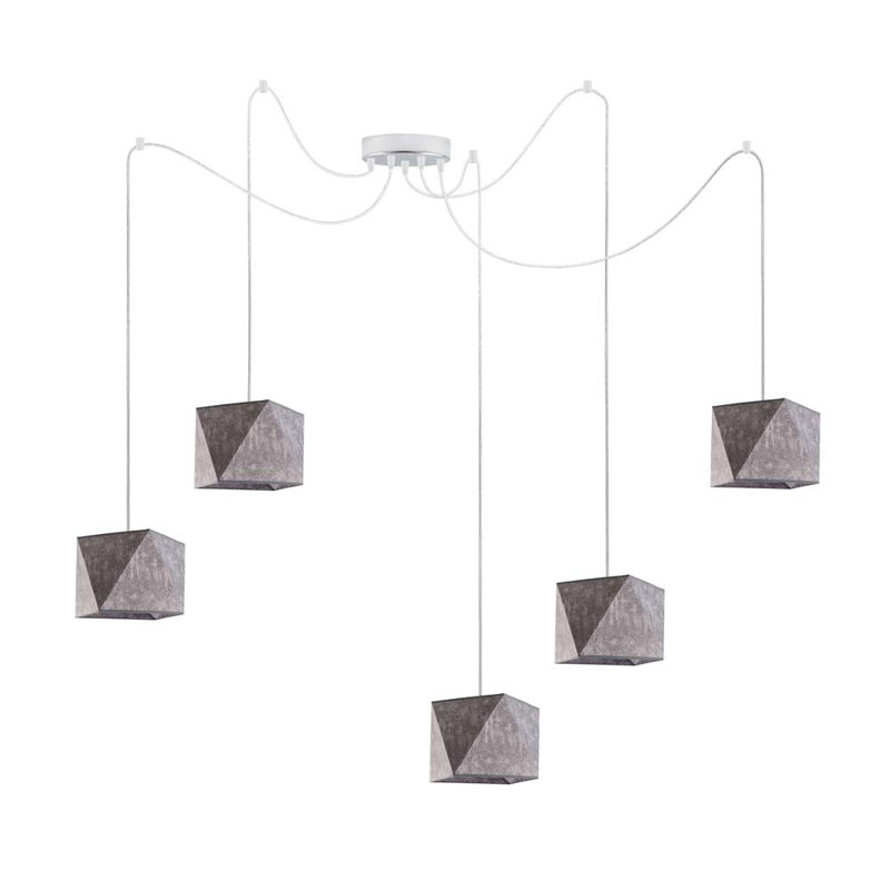 Thursa 5 - Light Pendant, Grey Melange