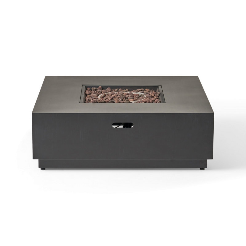 Square Iron Fire Pit, 50,000 BTU