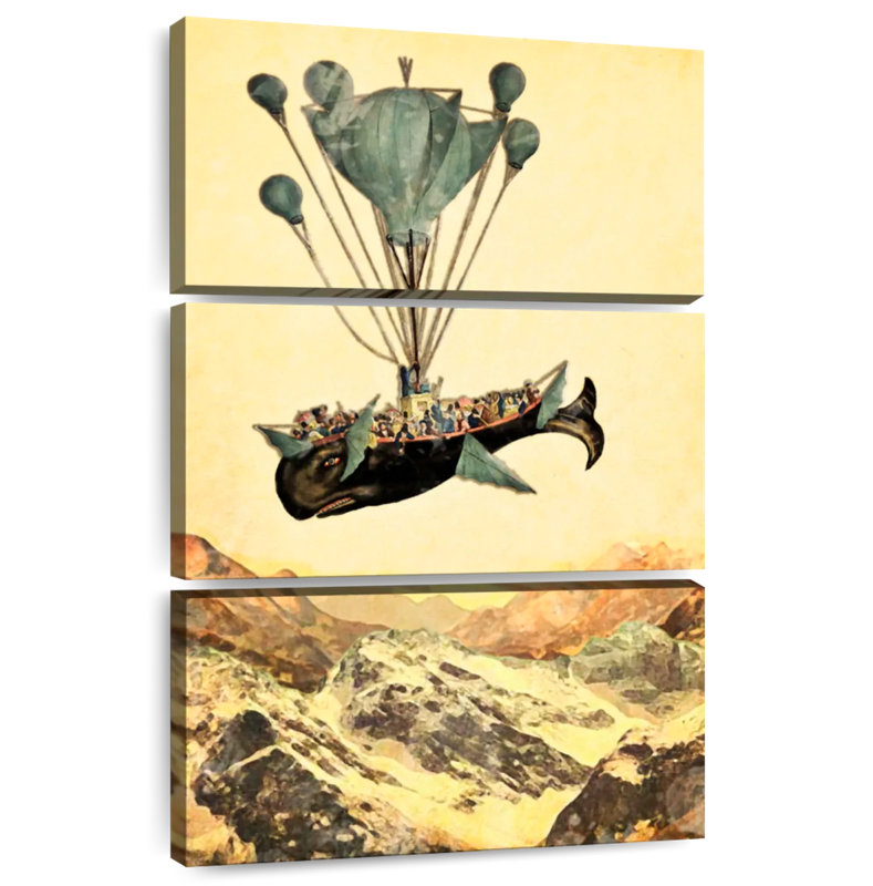 Kelan Flying Whale, 50" H x 32" W