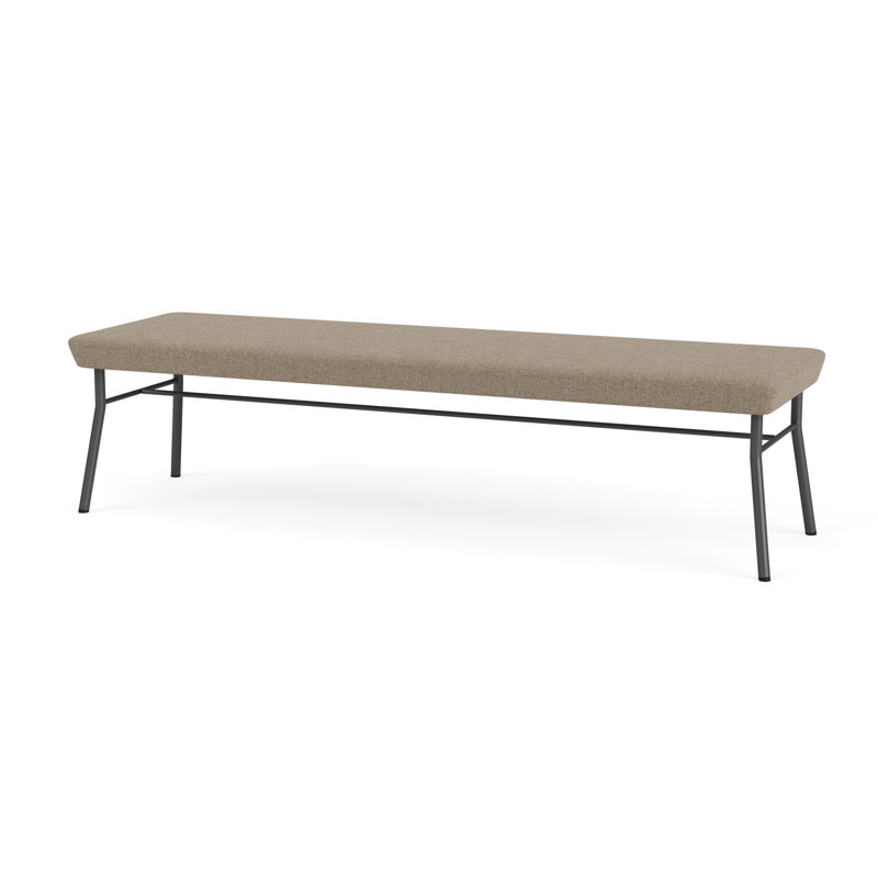 Banc en métal 3 places Chat, Gris anthracite, Plot Line acier
