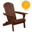 Chaise Adirondack d'extérieur en sapin teint naturel (ensemble de 2)-1934854804