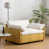Crème, chenille jaune