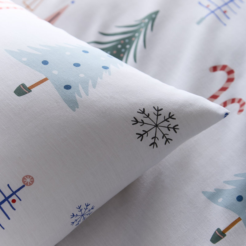 WINTER TREES Cotton Blend Floral Duvet Cover Set with Pillowcases Included, Double Duvet Cover + 2 Standard Pillowcases