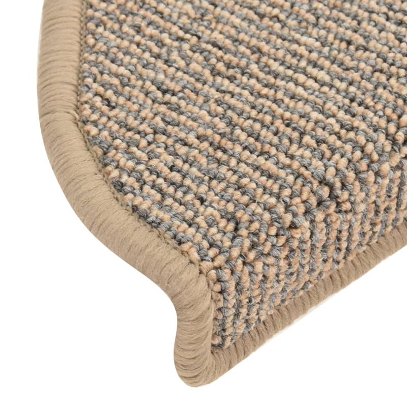 Beaty Non-Slip Stair Tread, Semi-Circle 21cm x 65cm, Brown