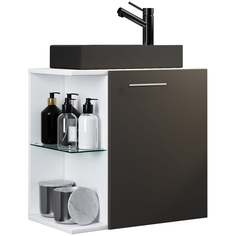 Raminta Bathroom Suite, Black