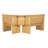 Altizer 5-Person Solid Pine Wood Corner Breakfast Nook with Hidden Storage-562856141