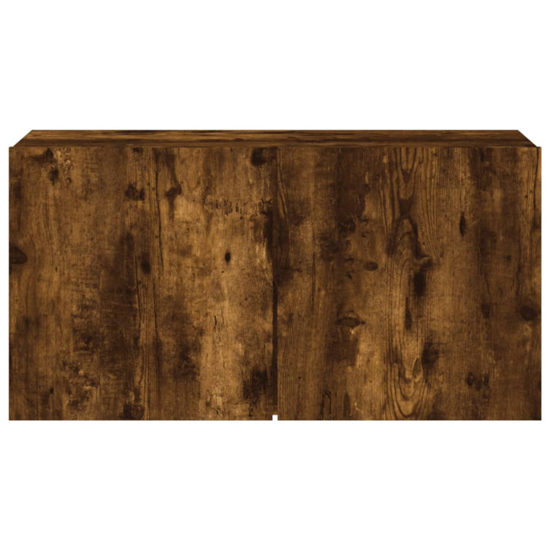 Marolyn Unfinished TV Stand for TVs up to 40", Smoked Oak