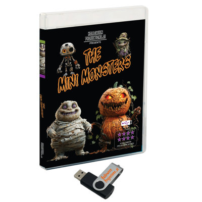 Mini Monsters Halloween Projection Video on USB
