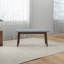 Banc rembourré en tissu