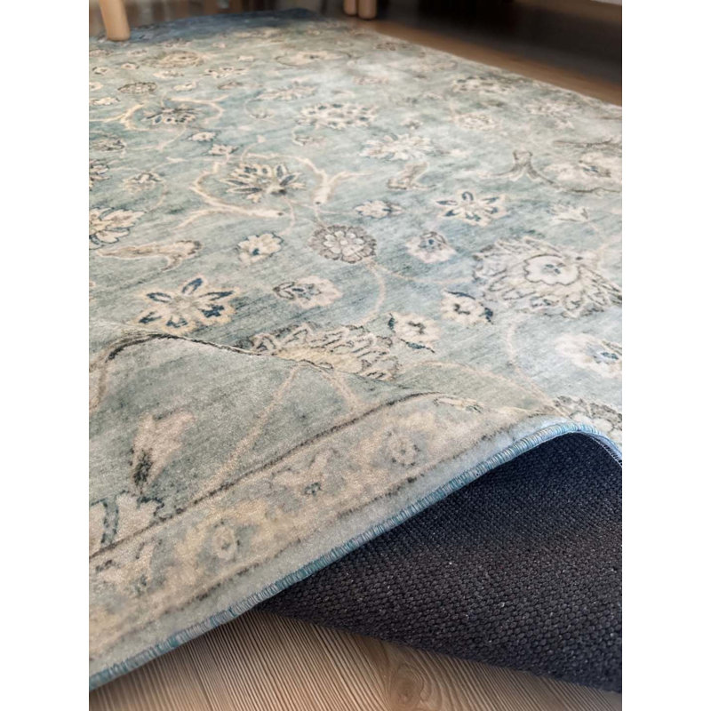 Tapis en coton avec envers antidérapant Lanney, Rectangle 3 pi 3 po x 5 pi 11 po