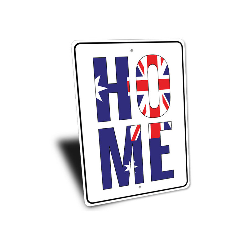 Plaque en aluminium australienne, H 14 po x l 10 po x P 0,04 po